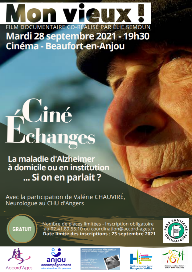 Ciné Echanges - La maladie d'Alzheimer à domicile ou en institution ... Si on en parlait ?